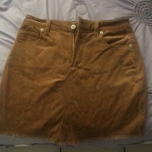 Brown corduroy skirt from papaya size small